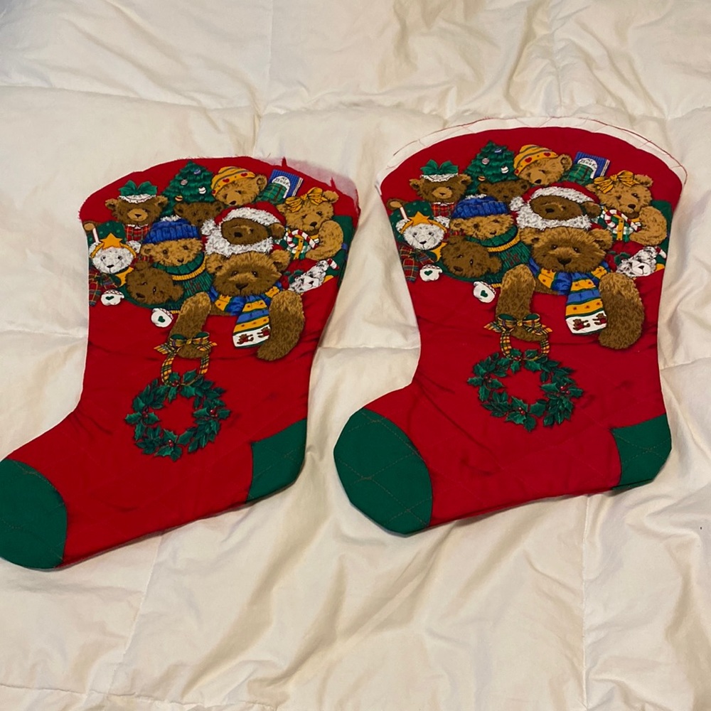 2 Christmas Stockings need to finish the Top on both.